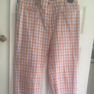 Ann Taylor plaid chinos
